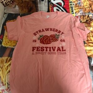 Strawberry Festival Pink T-Shirt